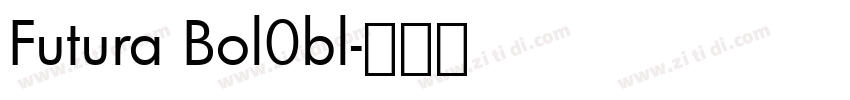 Futura Bol0bl字体转换